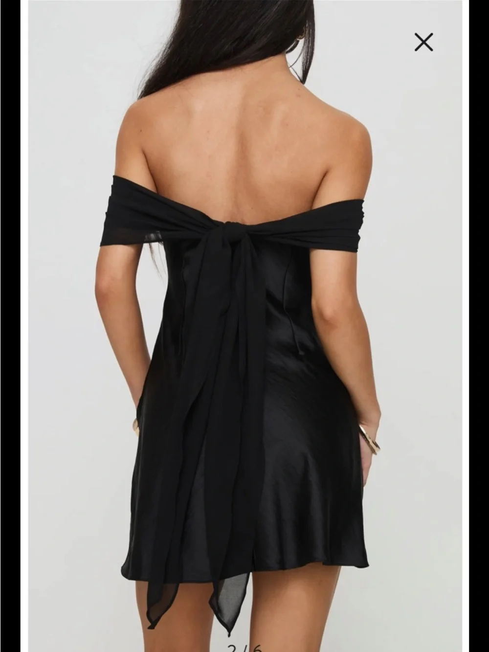Princess Polly Women’s Adoration Mini Dress in Black size 6 - Picture 6 of 9